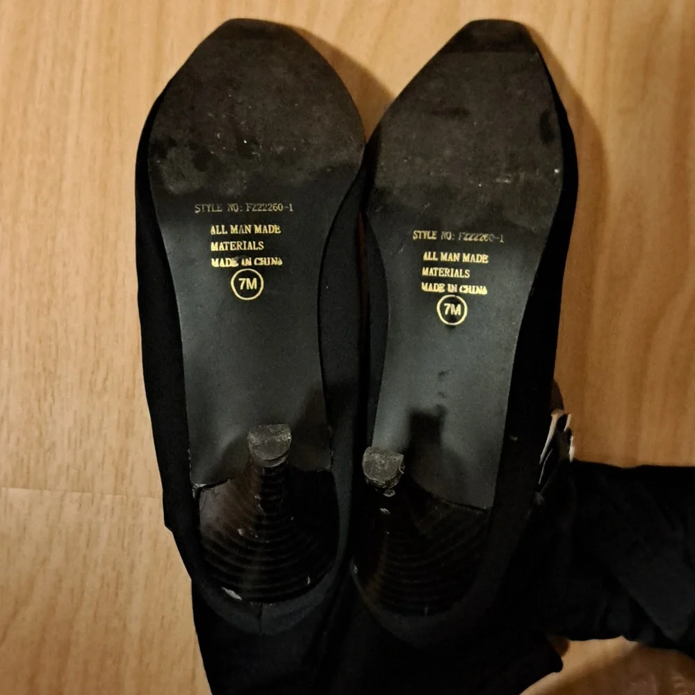 Navy blue boots - Picture 6 of 8